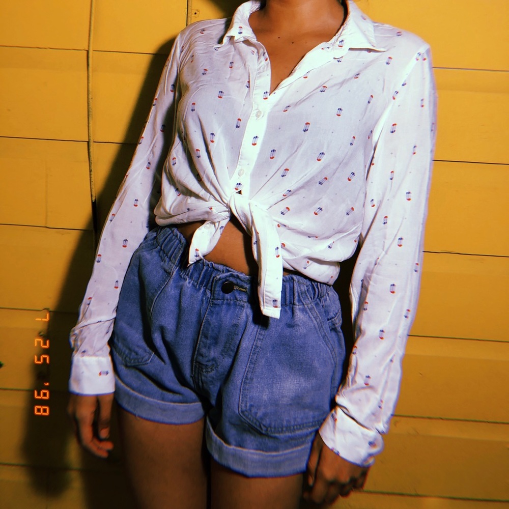 Popsicle printed blouse